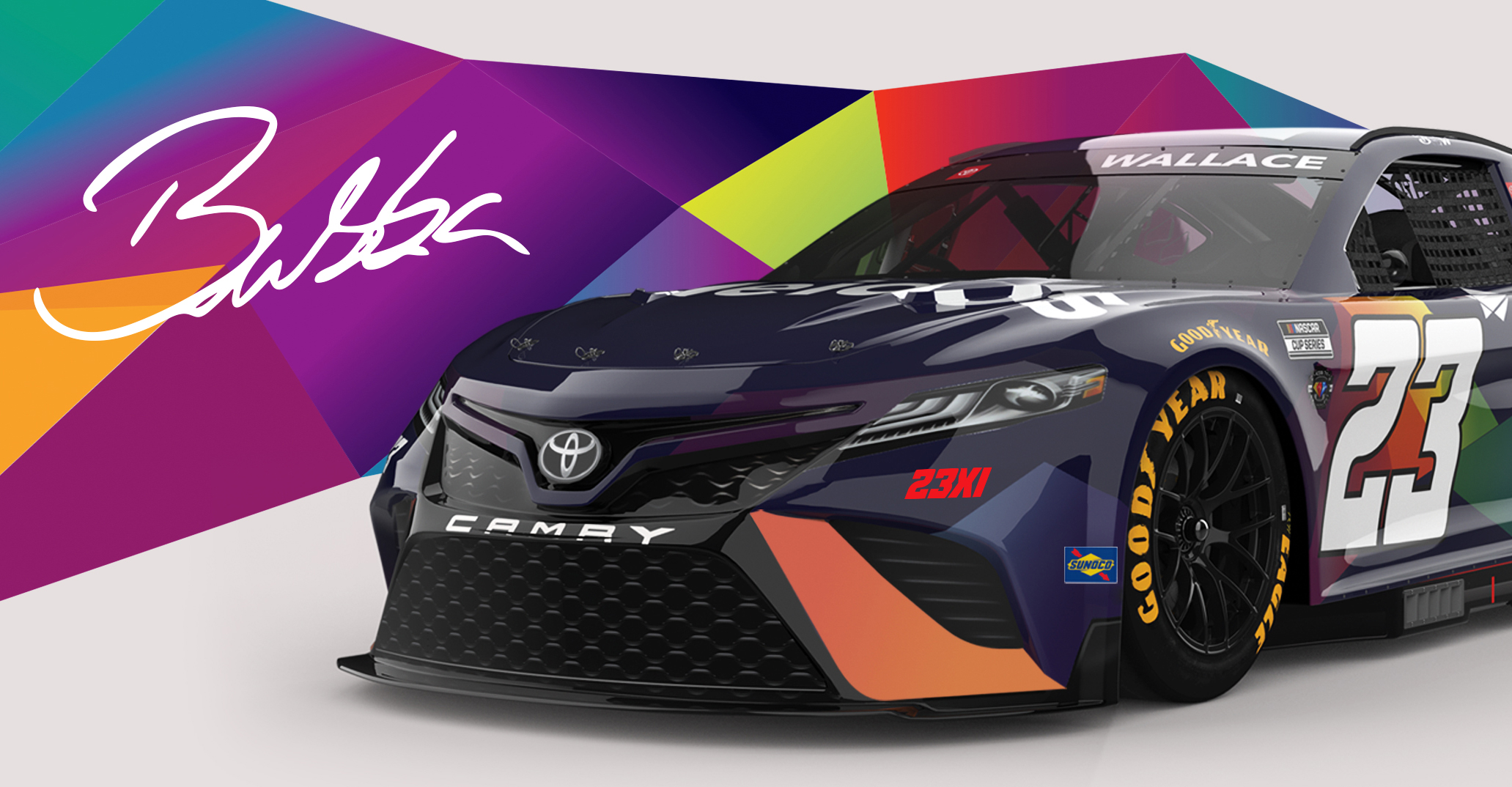 Bubba Wallace and 23XI Racing Leidos