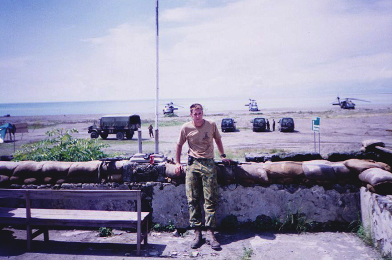 Bryan HOL East Timor Leidos Australia employee Bryan while on duty in East Timor