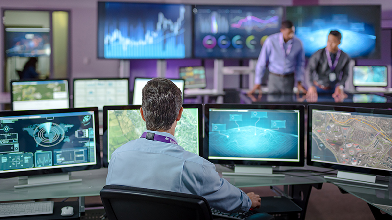 augmented intelligence employees monitoring systems in a lab