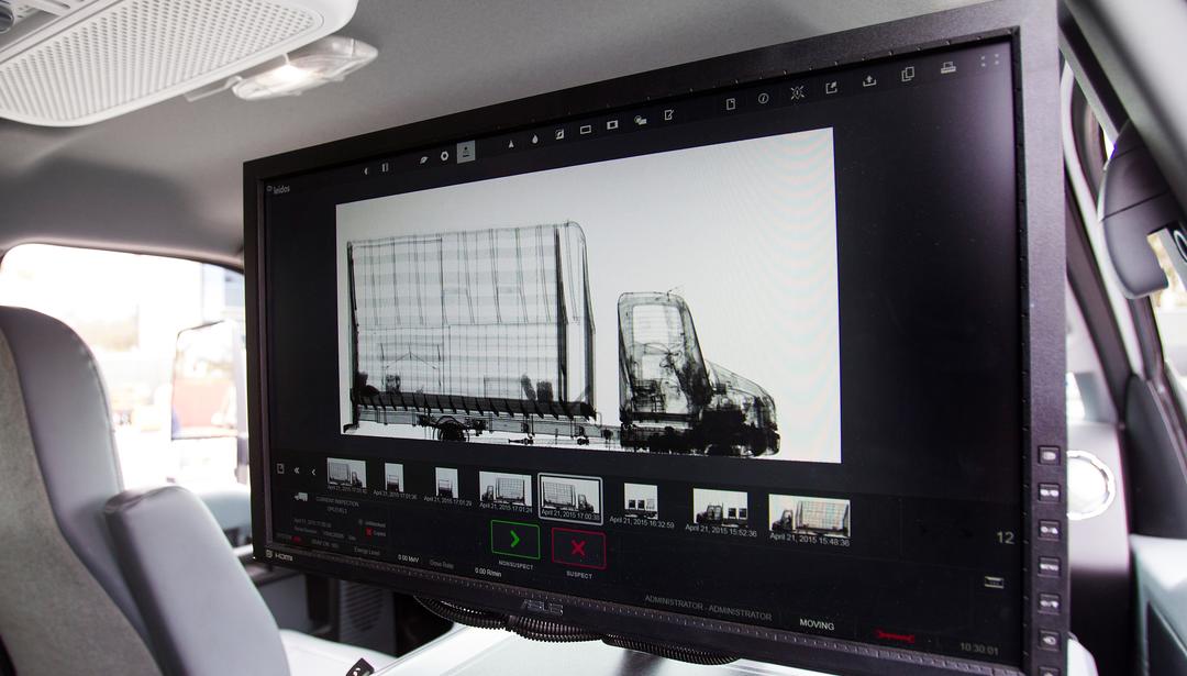 VACIS screen showing contents of a truck