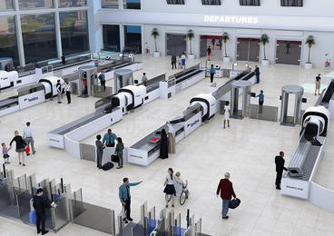 Leidos Smartlane in use at an airport