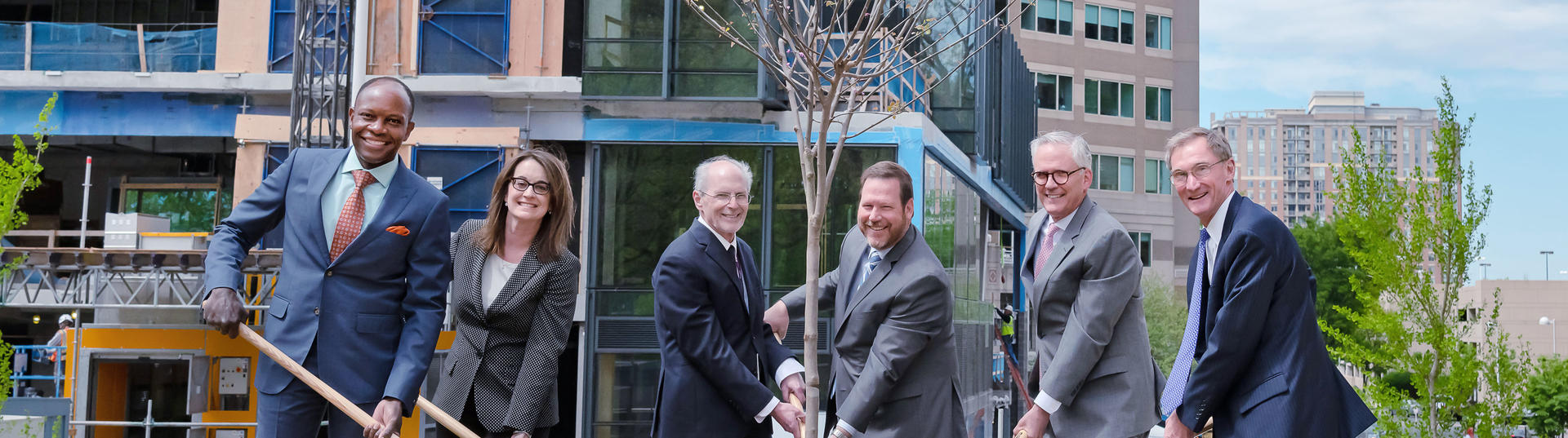 Tree planting at Leidos HQ on Earth Day 2019