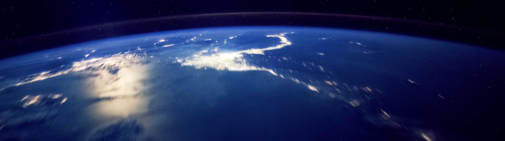 World at night seen from the ISS