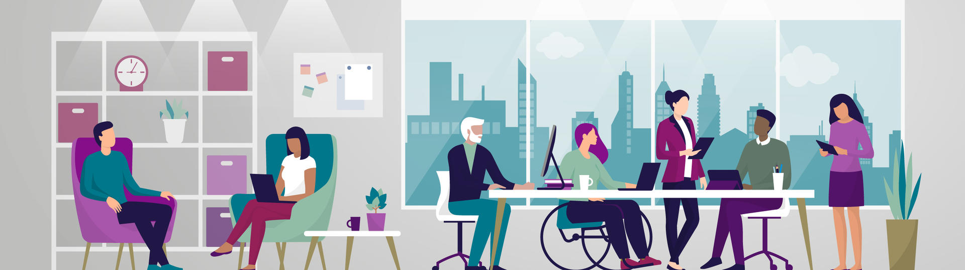 illustration of diverse workforce