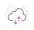 cloud with arrows icon