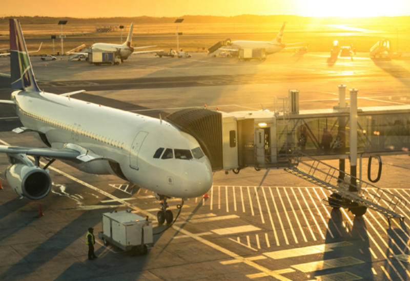 Aircraft at the gate