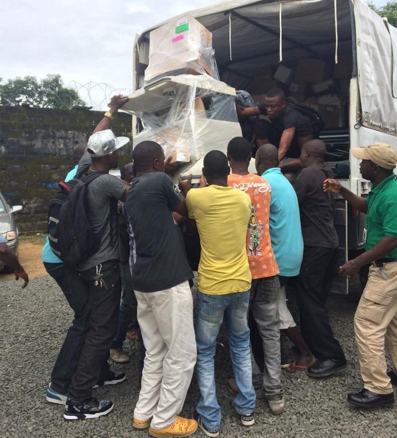 Medical supplies and equipment donated by U.S. hospitals