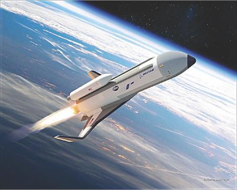 DARPA Experimental Spaceplane Hypersonic reusable spacecraft in orbit