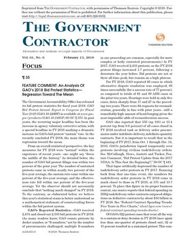 The Government Contractor Vol. 61, No. 6 page 1 The Government Contractor Vol. 61, No. 6