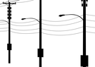5g poles illustration