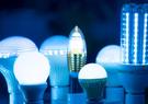 array of LED light bulbs