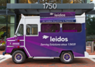 Leidos Scoop ice cream truck in front of Leidos Global Headquarters