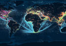 Map of worldwide RF emitters