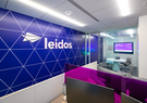 Leidos sign in front lobby