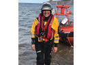 Jo Leggett coming out of water