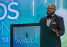 Kendic Garmon making remarks after accepting award at BEYA 2023