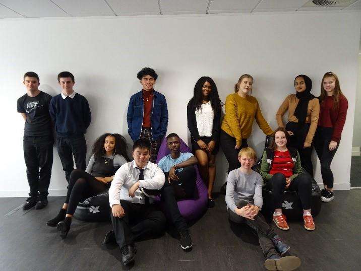group of Leidos UK interns