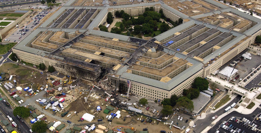 Pentagon wreckage after 9/11