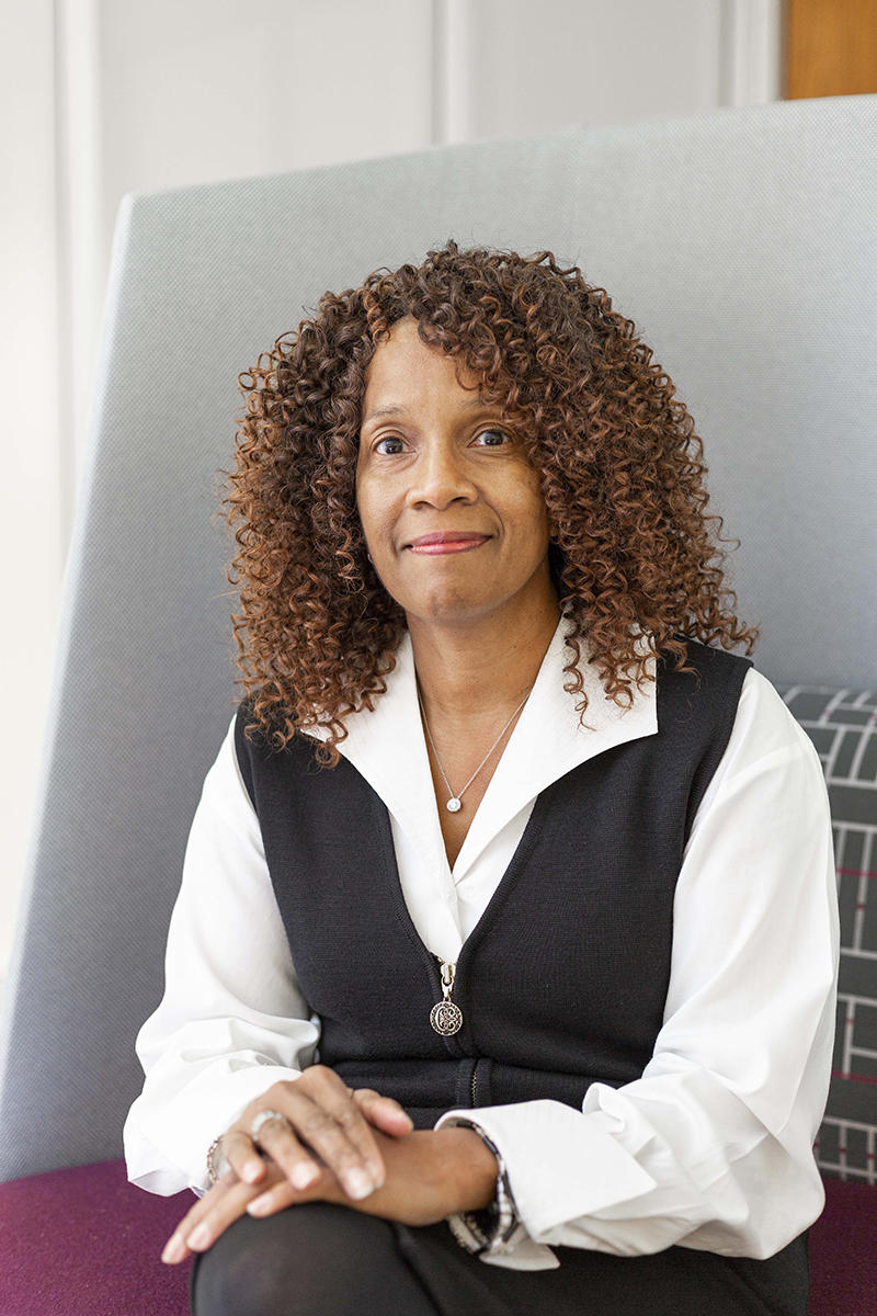 Karyta Barnes in an office
