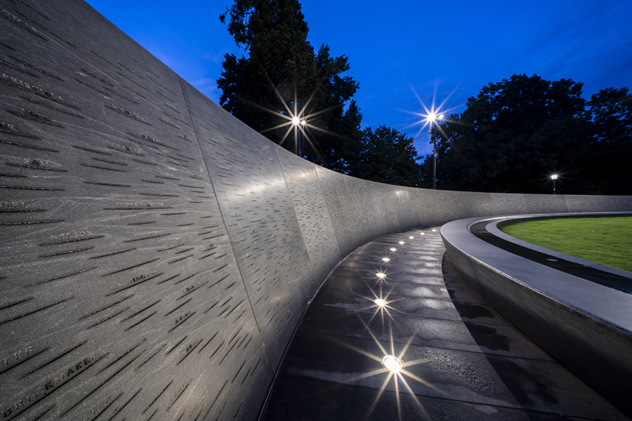 inside the Memorial to Enslaved Laborers