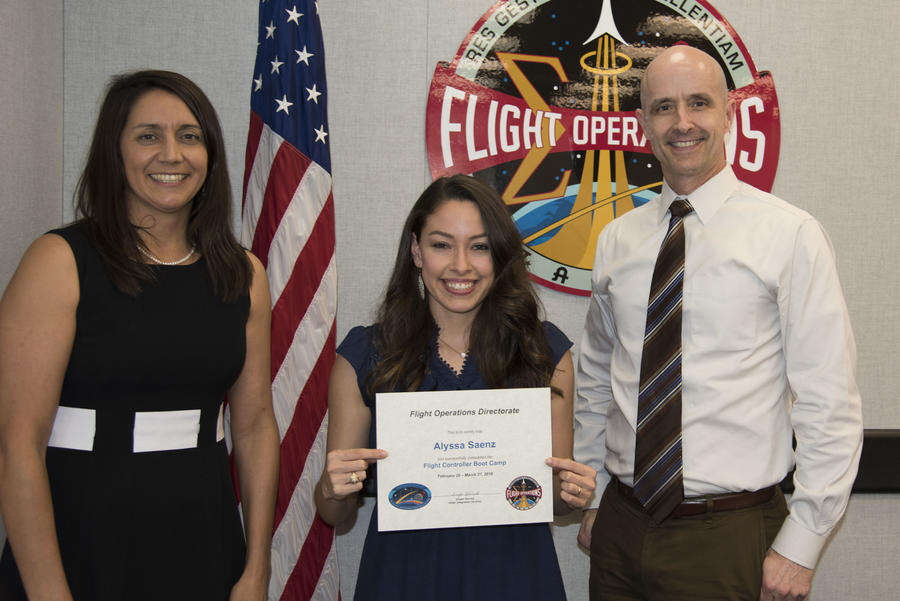 Ginger Kerrick and Alyssa Saenz at a ceremony