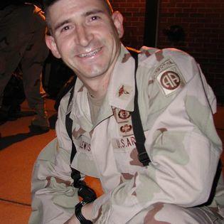 Steve Lewis in military uniform