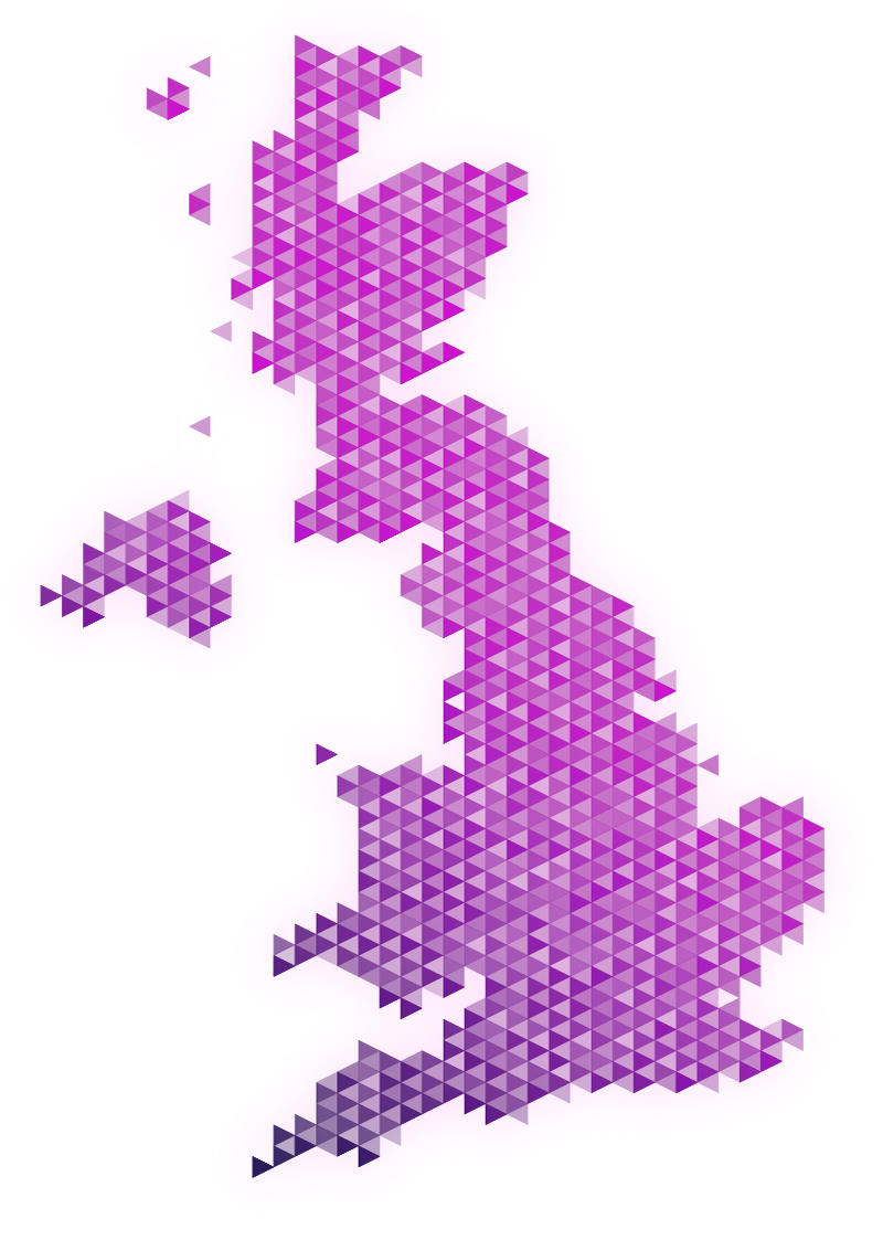 purple uk map