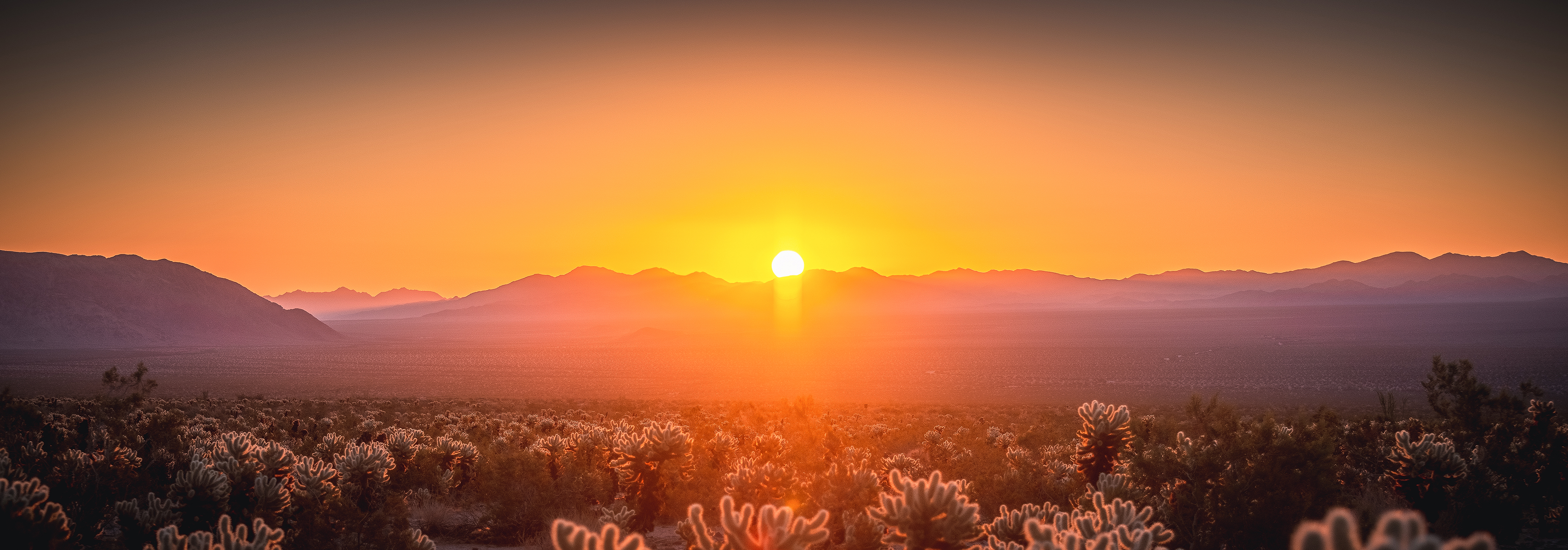 Valley of death at sunset
