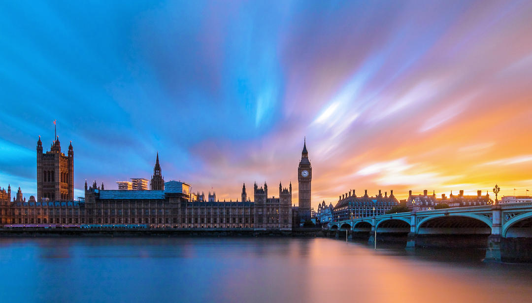 Westminster at sunset