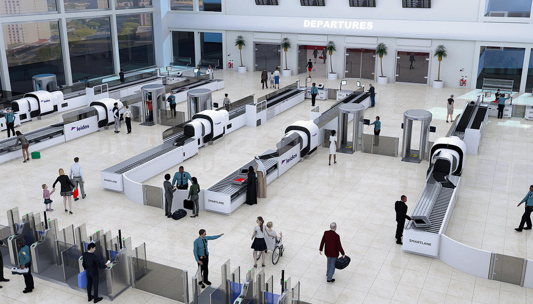 Leidos Smartlane in use at an airport