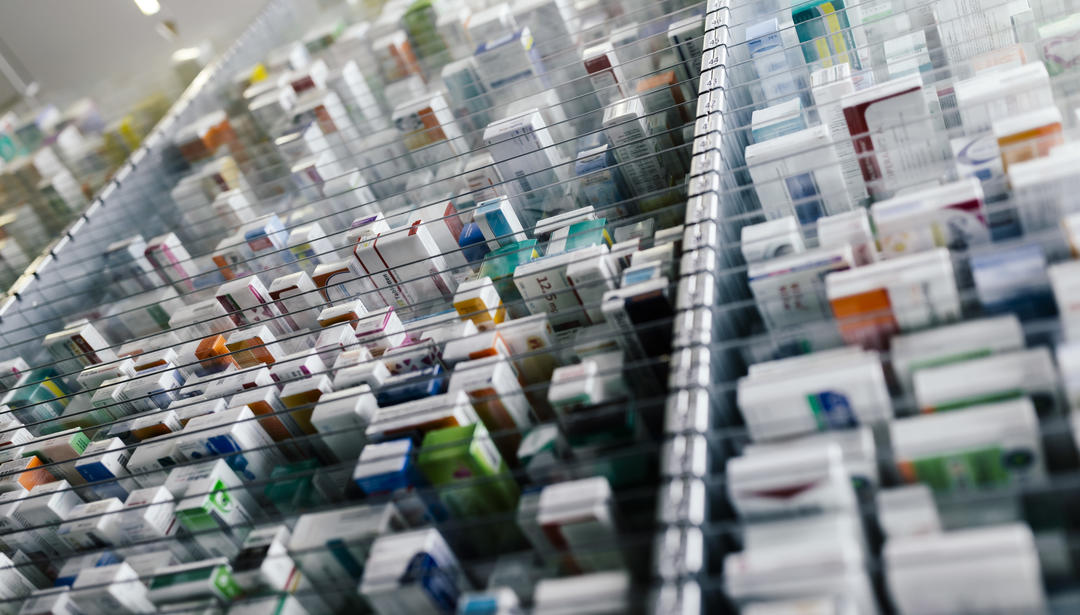 UK selection of prescription medicine 