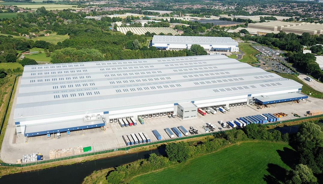 Aerial shot of the Defence Fulfilment Centre.