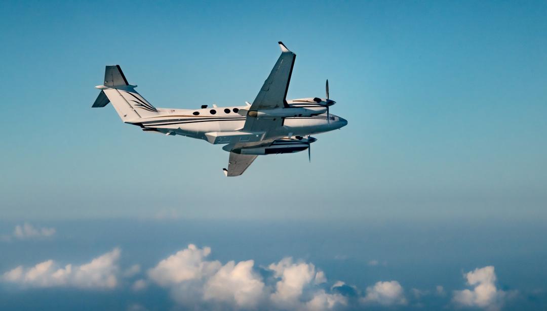 Aircraft in sky