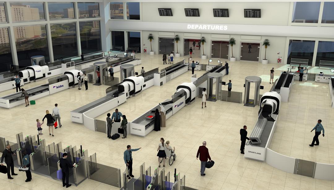 illustration of airport security