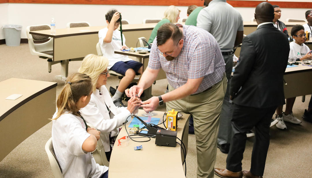 Dr. Jill Biden visit to Augusta Tech Cougar Manufacturing Camp