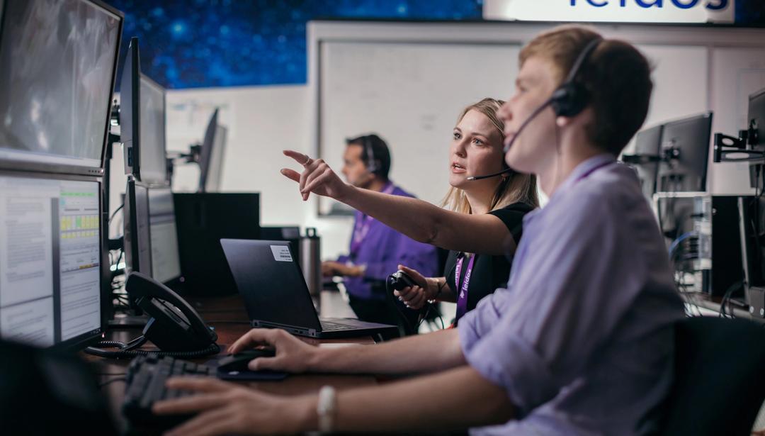 Webster, Texas-based employees working in the Leidos Operations Center supporting NASA and astronauts on the International Space Station.