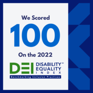 2022 DEI 100 score logo