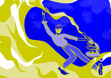 Illustration representing health-focused scientific research