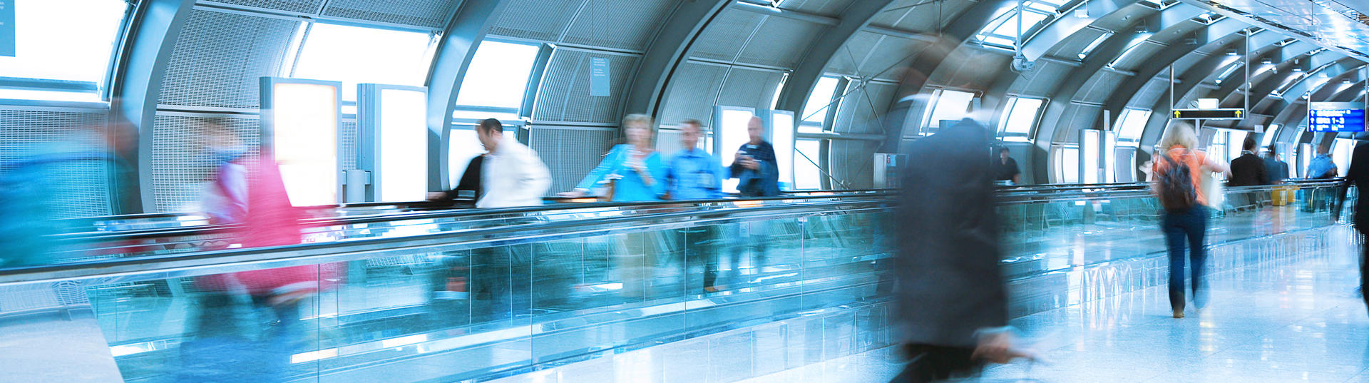 Passengers in the airport