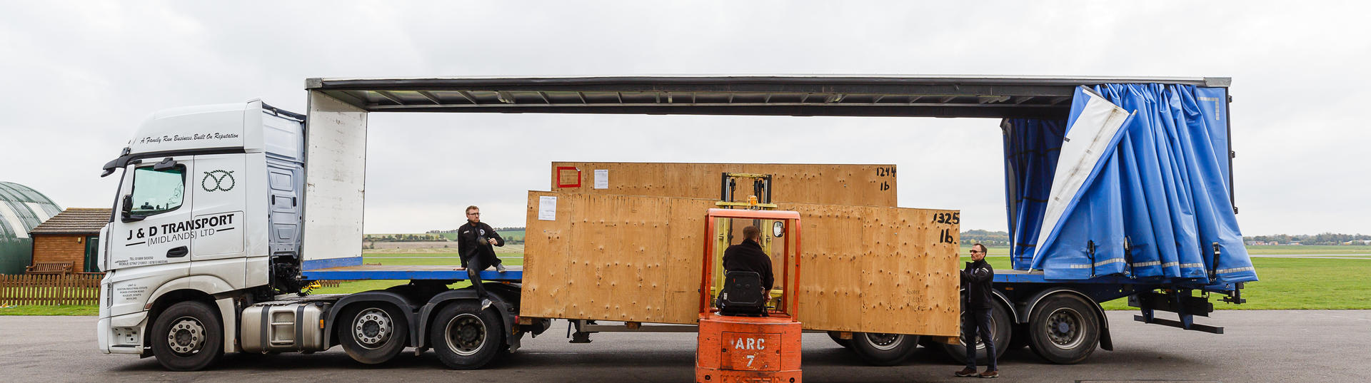 UK Lorry with large box