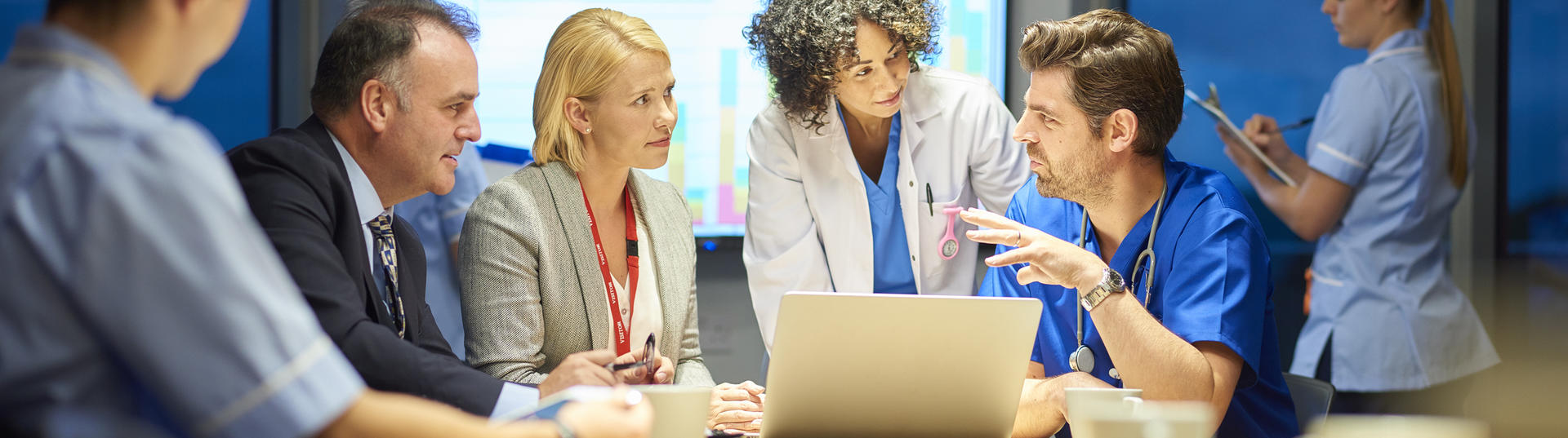 doctors in discussion during meeting