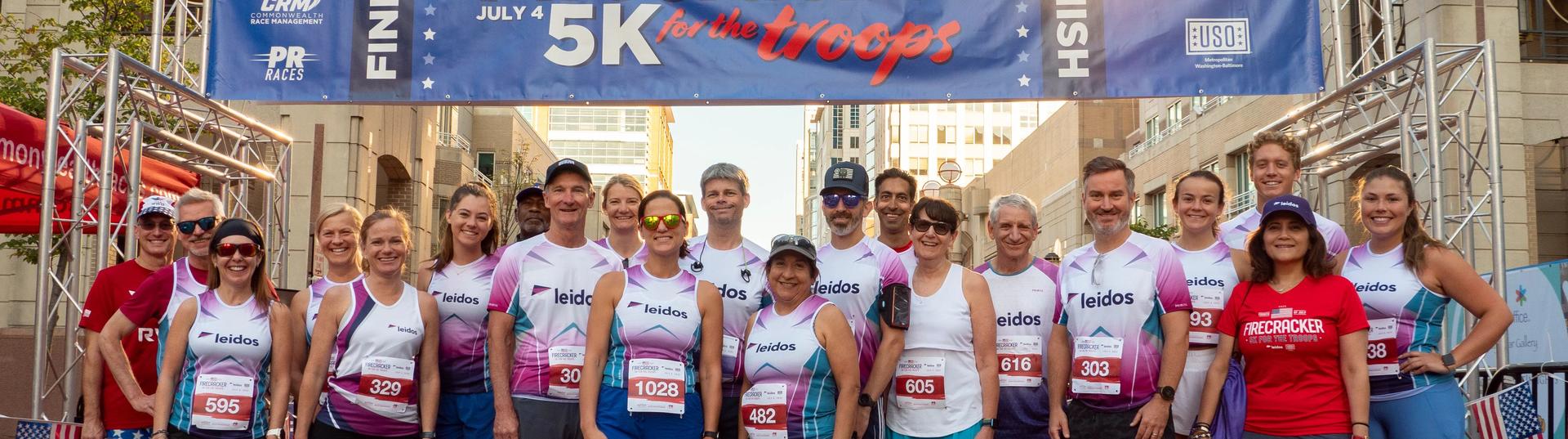 Group of employees at Firecracker 5K
