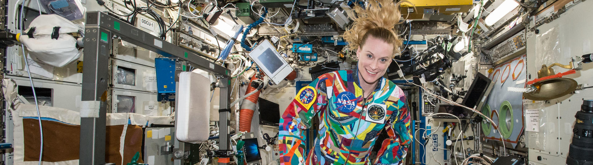 Kate Rubins, astronaut, in Space Station