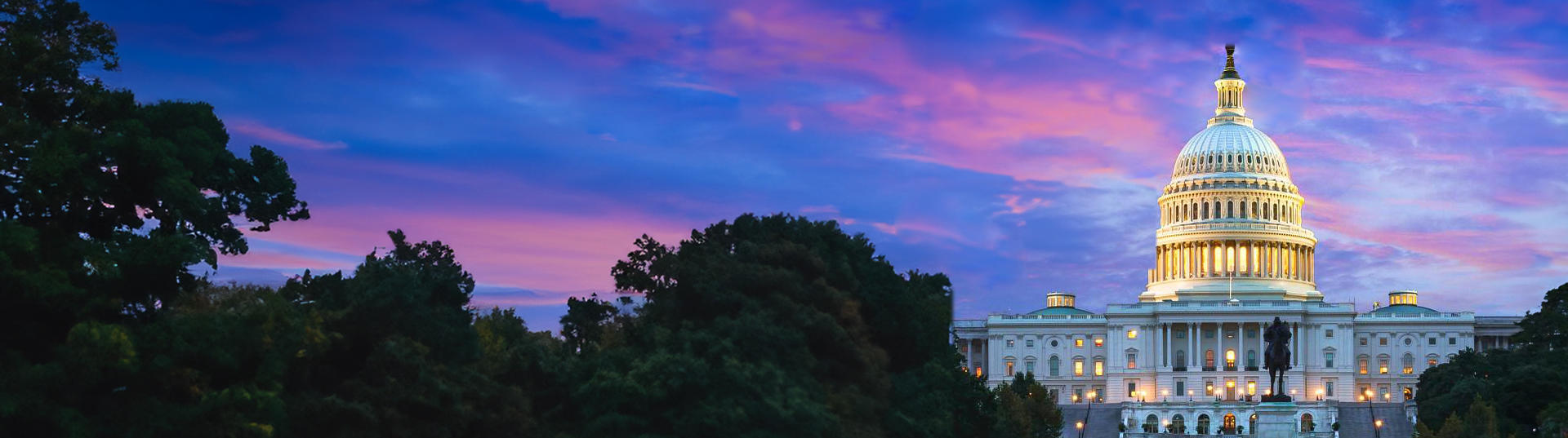 capitol building at sunset