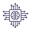 AI circuit board icon