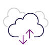 cloud with arrows