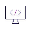 Coding computer screen