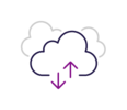 cloud with arrows icon