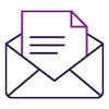 envelope with letter icon