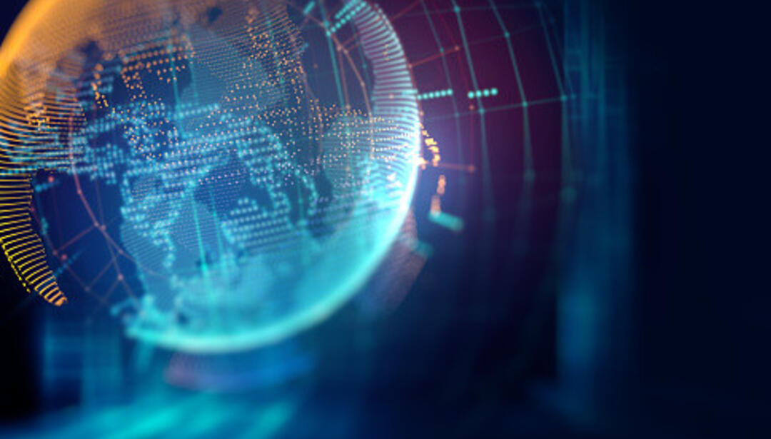 earth futuristic technology abstract background illustration
